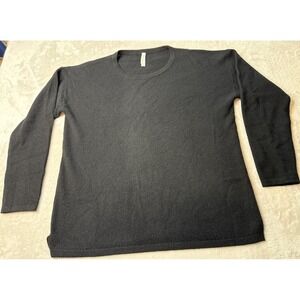 Van Winkle Co 100% Cashmere Black Sweater Women's L Super Soft